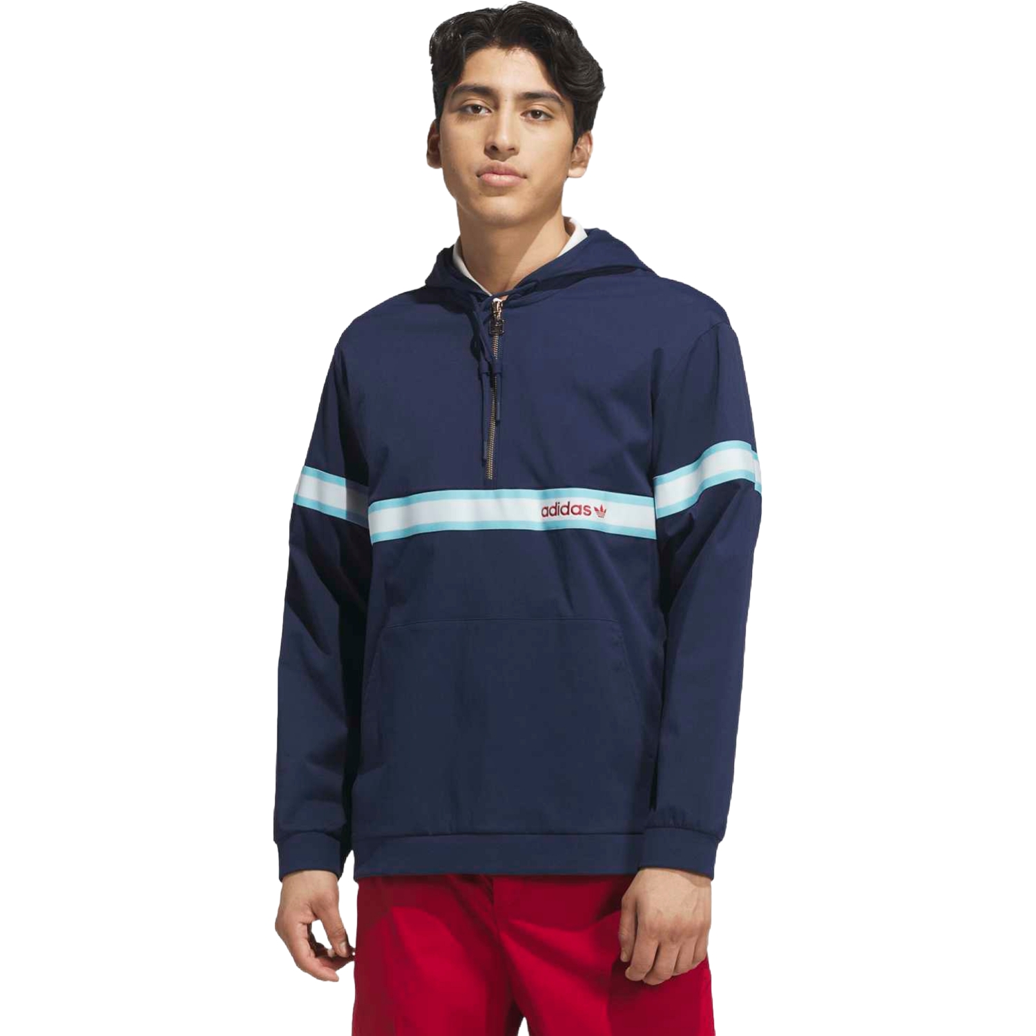 adidas Golf Originals Hoodie Stripe, indigo/hellblau