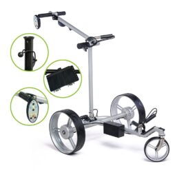 Leisure E-Trolley X-Flat Pro Remote, silber