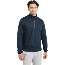Abacus Layer Cradoc Fleece 1/2-Zip, navy