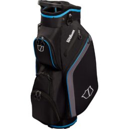 Wilson Cartbag Lite 3, schwarz/grau/blau