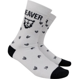 Beaver Golf Socken Merino, weiss/schwarz