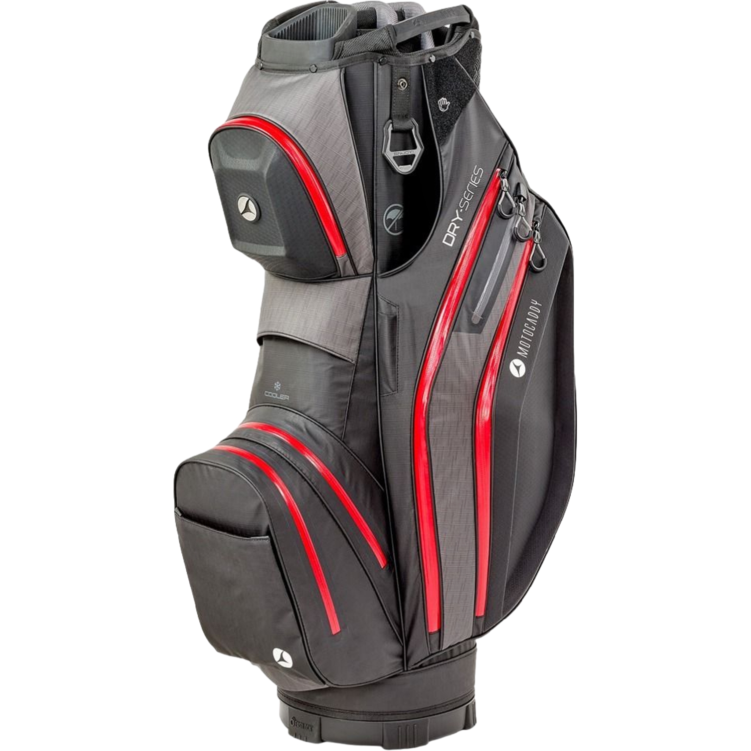 Motocaddy Cartbag Dry-Series, schwarz/rot