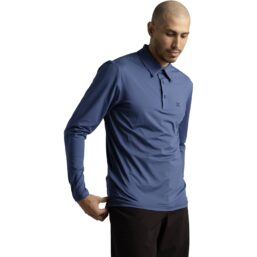 Cross Polo Nick, blaugrau