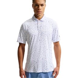 Nike Golf Polo Par 5 Print, weiss/blau
