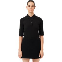 LACOSTE Polo Classic Pique, schwarz
