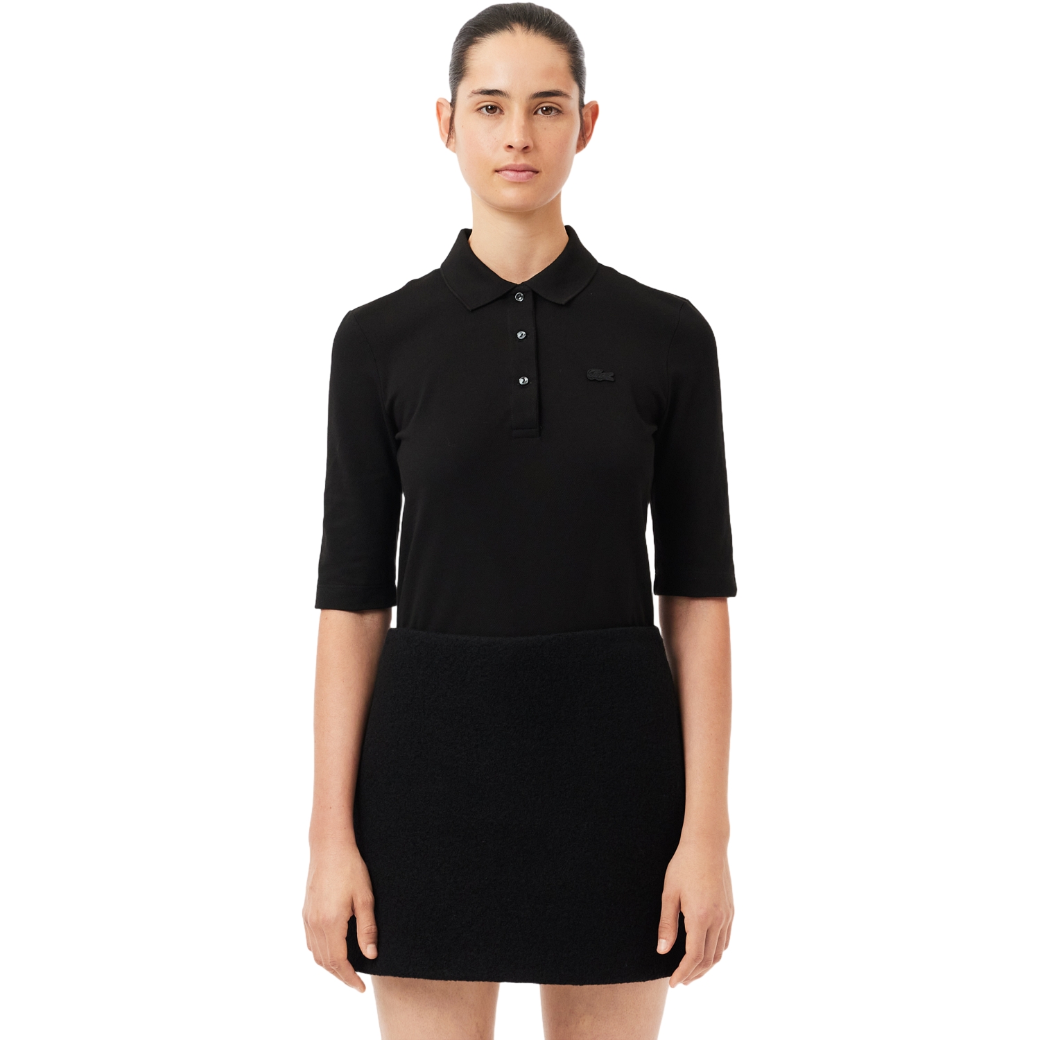 LACOSTE Polo Classic Pique, schwarz