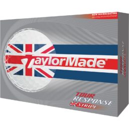 TaylorMade Golfbälle Tour Response Stripe UK - 12er Pack, weiss