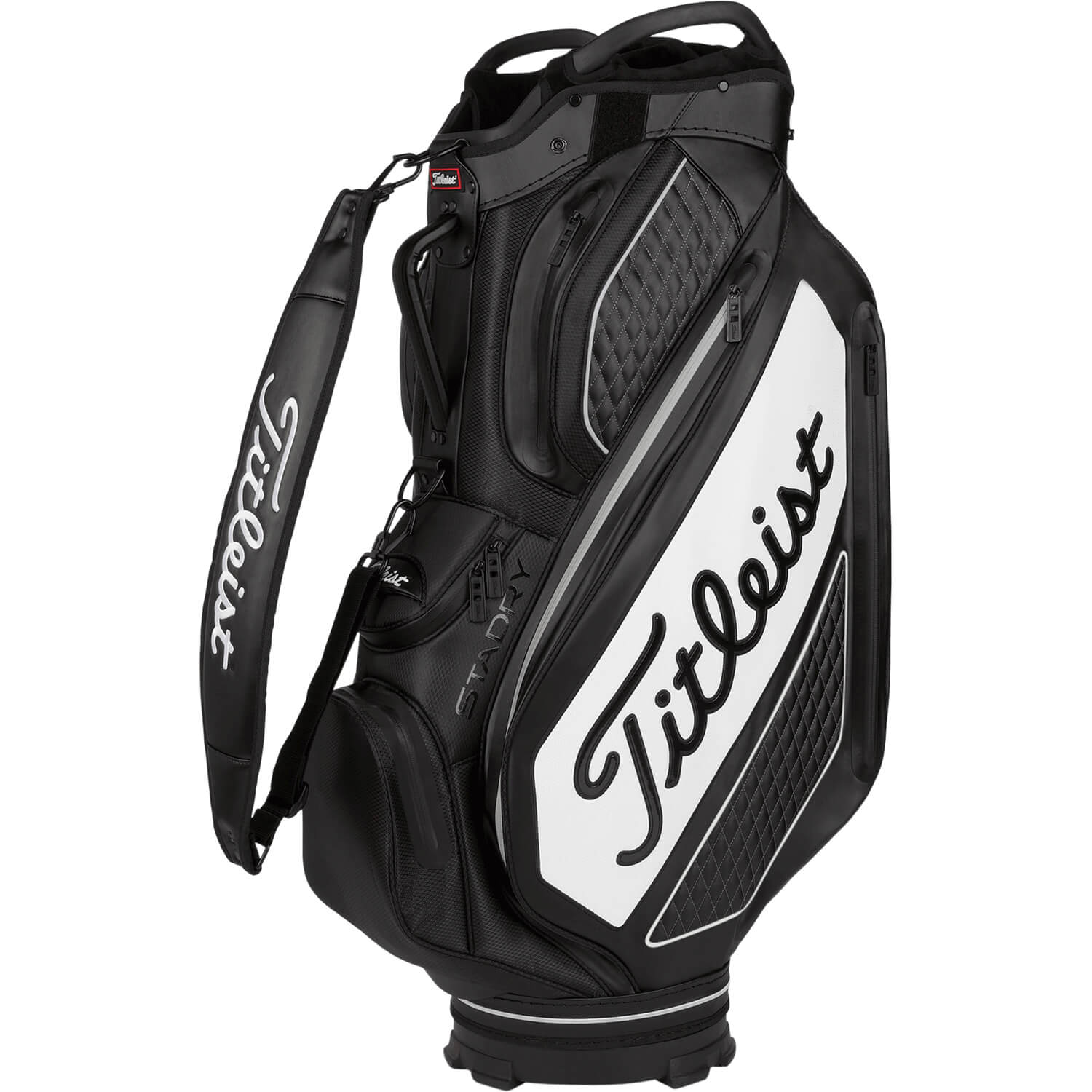 Titleist Cartbag Premium StaDry Tour Collection, schwarz/weiss