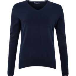 Cross Cross Pullover Classic V-Neck, navy