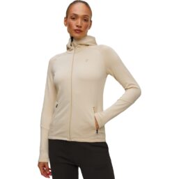 Peak Performance Layer Rider Essentials Zip Hood, creme