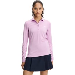 J. LINDEBERG Polo Flor, Langarm, lila