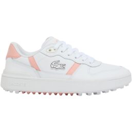 LACOSTE Golfschuhe Damen T-Clip, weiss/pink