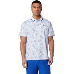 Original Penguin  Polo Heritage Original Logo Play, weiss/bunt