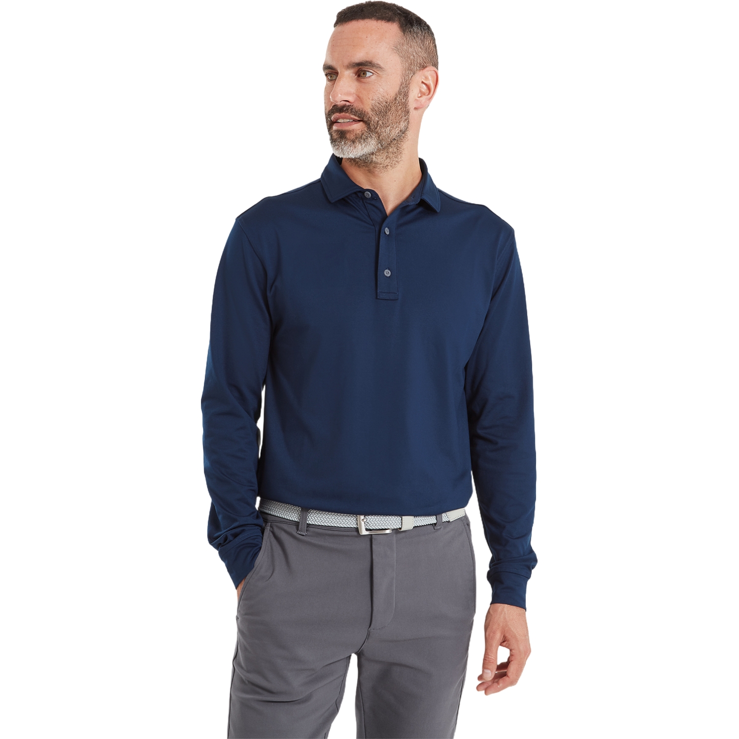 FootJoy Polo ThermoSeries, langarm, navy