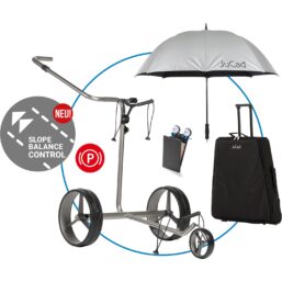 JuCad E-Trolley Edelstahl-Set 3.0, silber