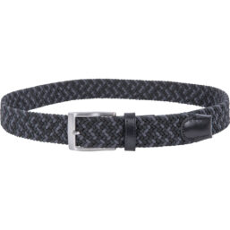 Alberto Gürtel Braided, anthrazit/schwarz