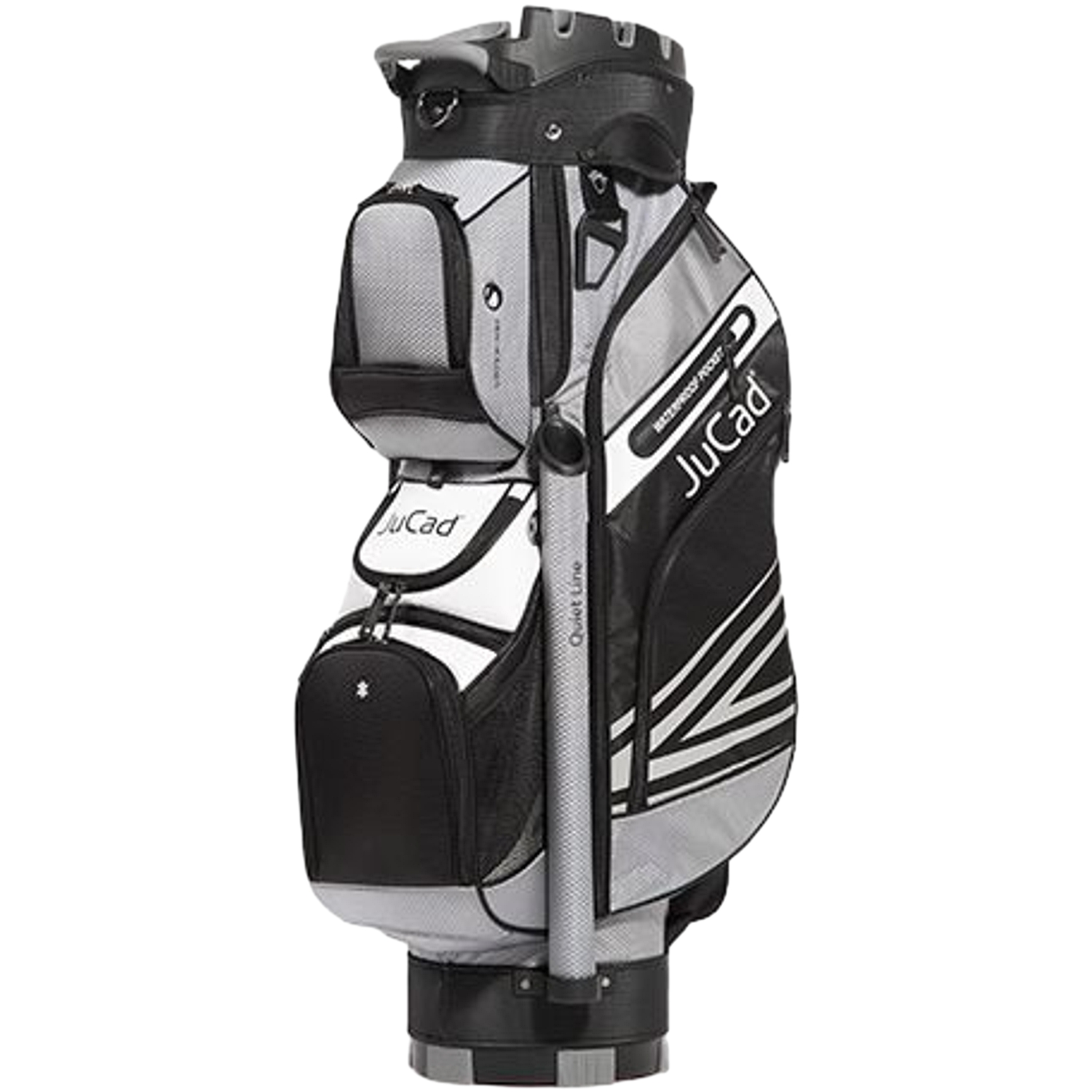 JuCad Cartbag Quiet Line, schwarz/grau/weiß