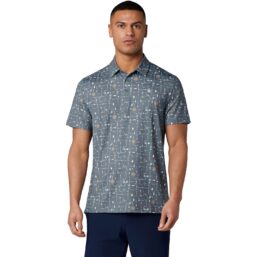 Original Penguin Polo Beer Pong Geo, blaugrau/bunt