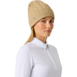 Daily Sports Mütze Cable Knit, hellbraun