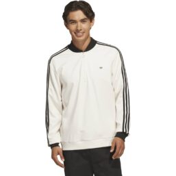 adidas Golf Originals Pullover 3 Stripes 1/4 Zip, weiss/schwarz