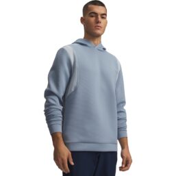 Under Armour Layer Drive Hood, blaugrau/weiss