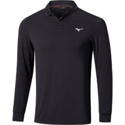 Mizuno Polo Temper, langarm , anthrazit