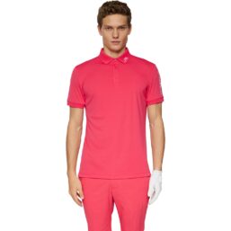 J. LINDEBERG Polo Tour Tech Slim, pink