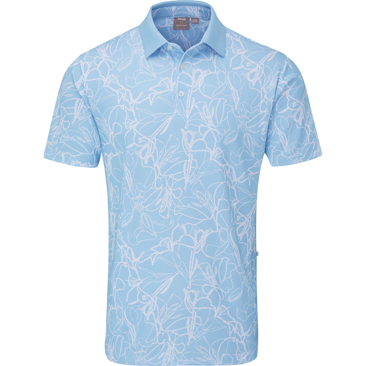 Ping Polo Orlando, hellblau/weiss