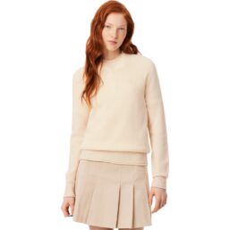 LACOSTE Pullover Wool Crew Neck, creme