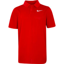 Nike Golf Polo Junior Dri Fit Victory, rot