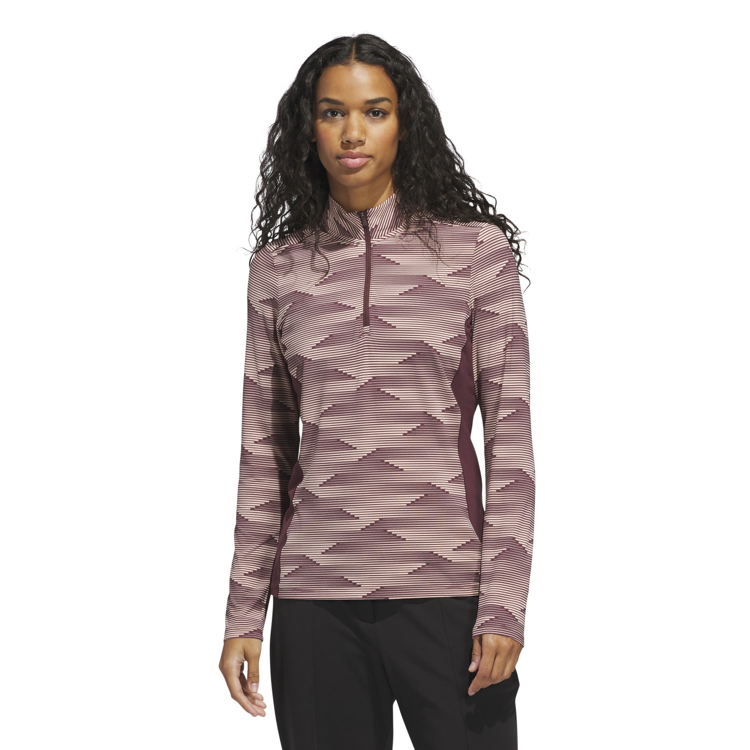 adidas Layer Ultimate Printed 1/4 Zip, bordeaux