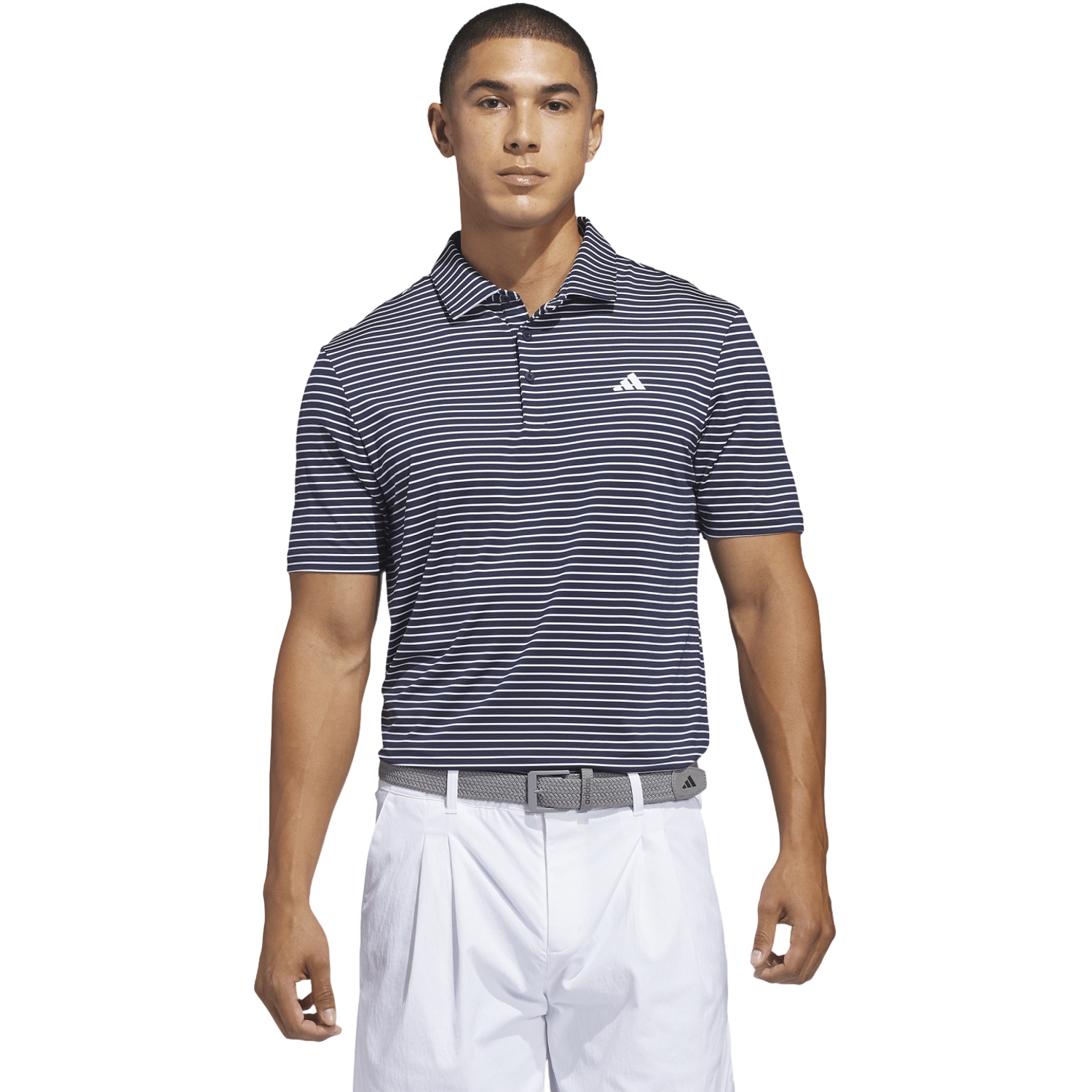 adidas Polo Performance Two-Color Stripe, navy/weiss