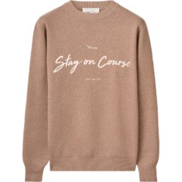 Macade Pullover TX Intarsia Knit Crewneck, grau