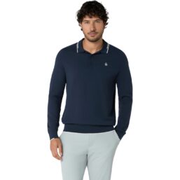 Original Penguin Polo Lightweight Heritage, Langarm, navy