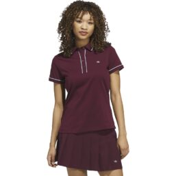 adidas Golf Originals Polo Solid, bordeaux/hellblau
