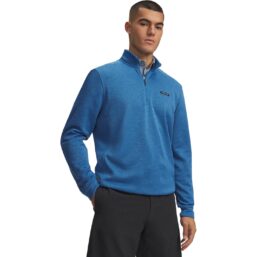 Under Armour Layer Fleece Hybrid Half Zip, blau