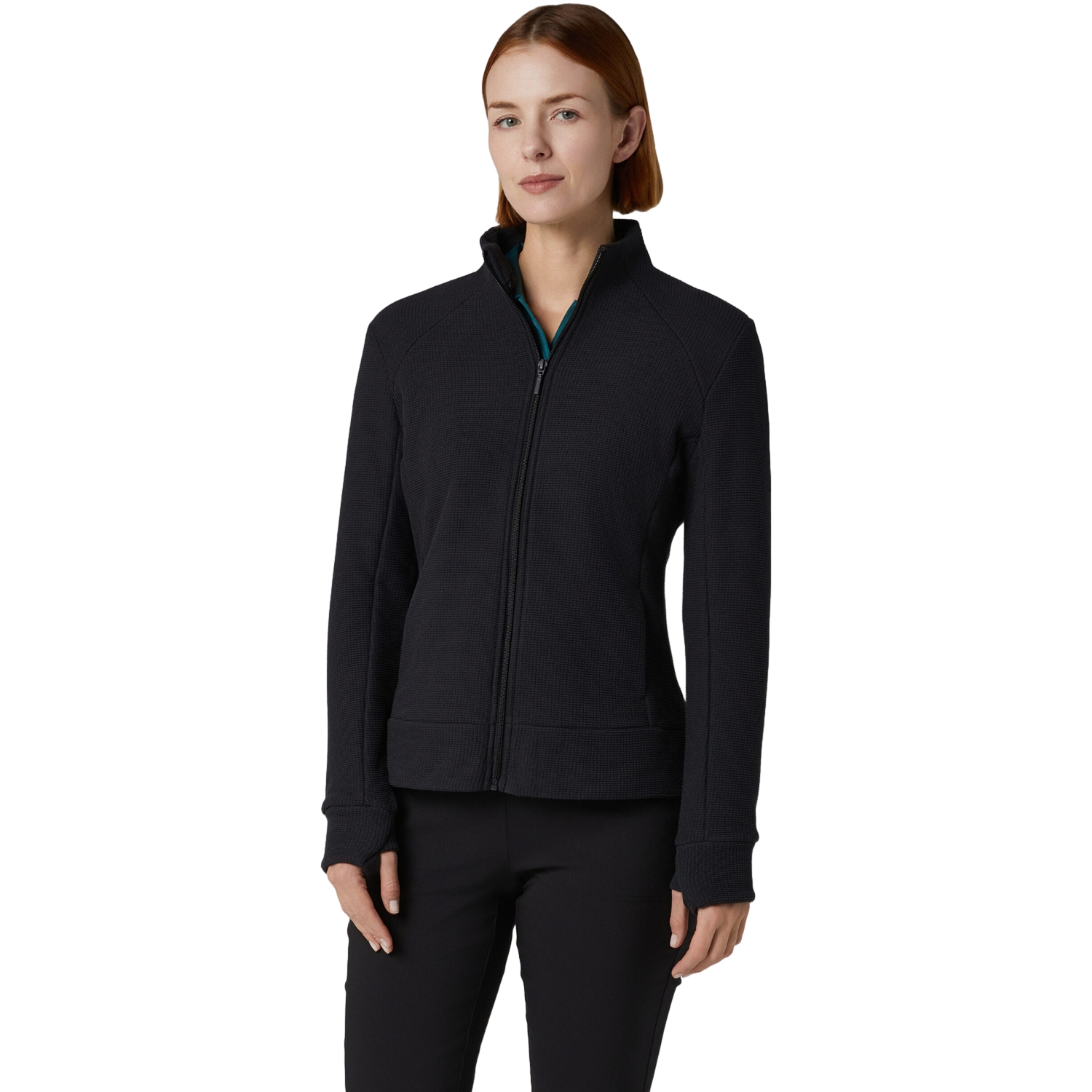 Callaway Jacke Waffle Fleece Stretch, schwarz