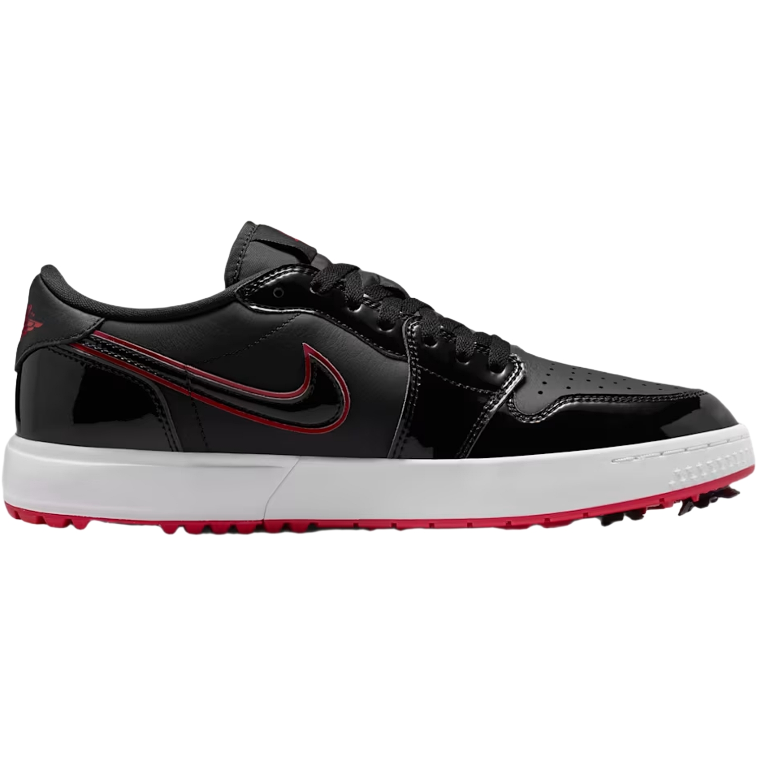 Nike Golf Golfschuhe Air Jordan 1 Low G Spike, schwarz/grau