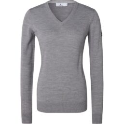 Cross Pullover Classic V-Neck, grau