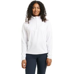Abacus Layer Cradoc Fleece 1/2-Zip, weiss